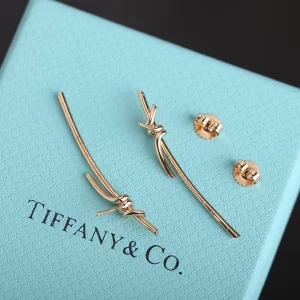 Tiffany Gold Knot Earrings