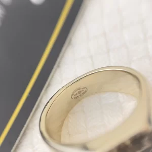 Chanel Crystal CC Gold Rings