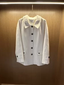 Chanel CC White Cotton Jackets