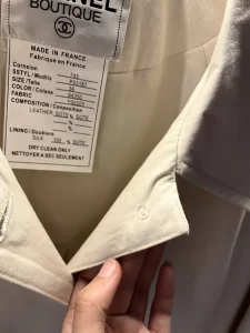 Chanel CC White Cotton Jackets