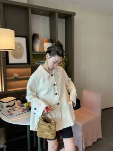 Chanel CC White Cotton Jackets