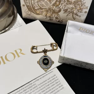 Dior Buffalo Medallion Brooch