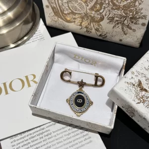 Dior Buffalo Medallion Brooch