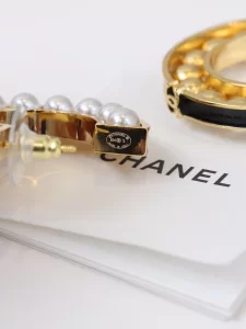 Chanel Hoop Pearls Earrings