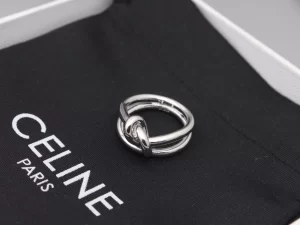 Celine White Gold Knot Rings