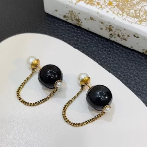 Dior Tribales Black Pearl Earrings