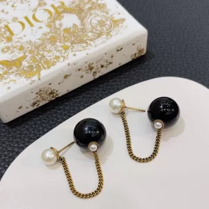 Dior Tribales Black Pearl Earrings