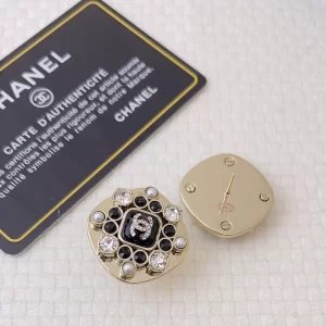 Chanel Crystals CC Square Earrings