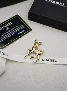 Chanel Crystal CC Deer Brooch