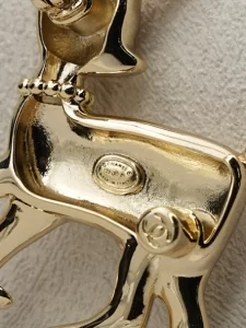 Chanel Crystal CC Deer Brooch