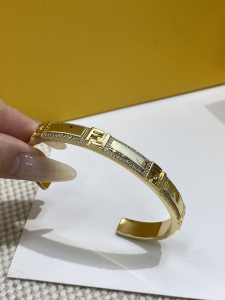 Fendi Forever Gold Metal and Crystals Bracelets Fendi Forever Gold Metal and Crystals Bracelets