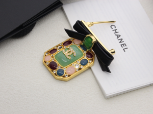 Chanel CC Diamonds Bowknot Brooch