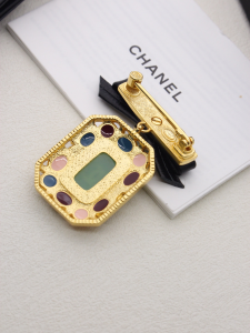 Chanel CC Diamonds Bowknot Brooch