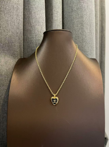 Chanel CC Heart Pendant Necklaces