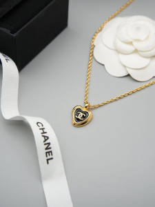 Chanel CC Heart Pendant Necklaces