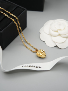Chanel CC Heart Pendant Necklaces