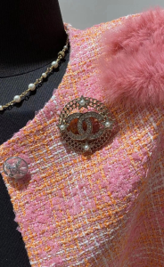 Chanel Crystals CC Star Brooch