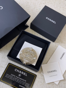 Chanel Crystals CC Star Brooch