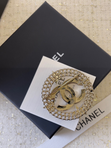 Chanel Crystals CC Star Brooch