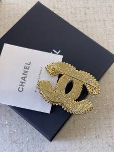Chanel Pink CC Logo Brooch
