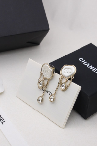Chanel CC Logo Cloud Stud Earrings