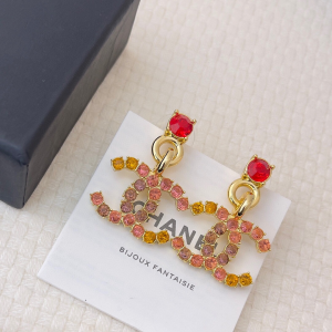 Chanel CC Logo Pendant Earrings