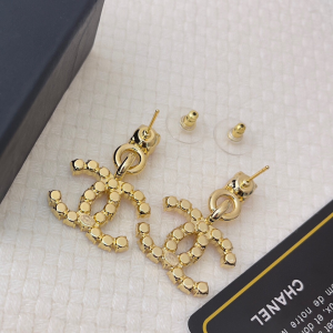 Chanel CC Logo Pendant Earrings