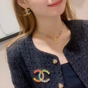 Chanel Multicolor CC Logo Brooch