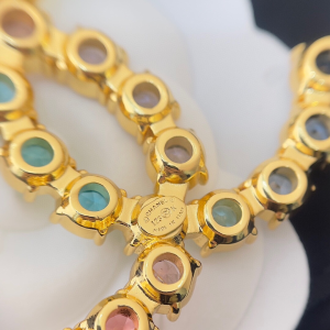 Chanel Multicolor CC Logo Brooch