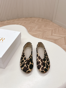 The Row Stella Leopard Print Ballet Flats The Row Stella Leopard Print Ballet Flats