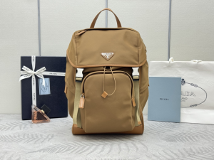 Prada Re Nylon and Leather Backpack Bag 2VZ135 Brandy Prada Re Nylon and Leather Backpack Bag 2VZ135 Brandy