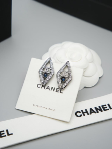 Chanel Crystal CC Diamond Earrings