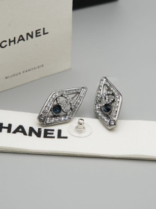 Chanel Crystal CC Diamond Earrings