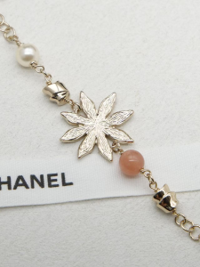 Chanel Gold Metal Flower Bracelets
