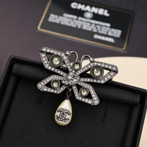 Chanel Crystals Butterfly Brooch