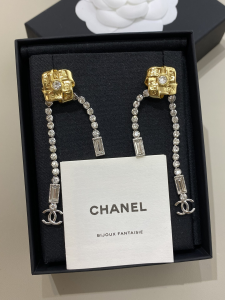 Chanel Crystals Tassel Earrings
