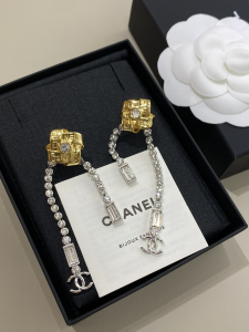 Chanel Crystals Tassel Earrings