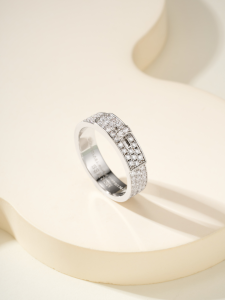Hermes Diamonds Kelly Buckle Rings