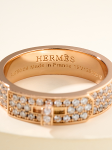 Hermes Diamonds Kelly Buckle Rings