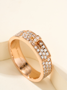 Hermes Diamonds Kelly Buckle Rings