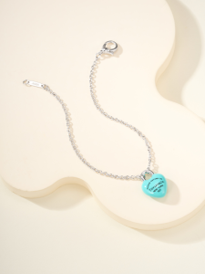 Tiffany Blue Full Heart Bracelets