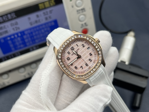 Patek Philippe Aquanaut Luce Diamonds Pink Dial Automatic Watch White Patek Philippe Aquanaut Luce Diamonds Pink Dial Automatic Watch White