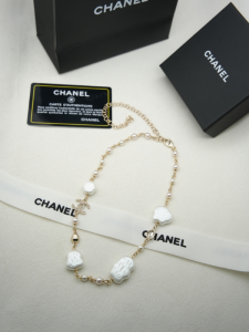 Chanel White Pearl Cloud Long Necklaces