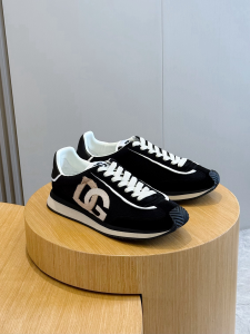 Dolce Gabbana Mixed Material DG Cushion Low Top Sneakers Black Dolce Gabbana Mixed Material DG Cushion Low Top Sneakers Black