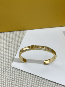 Fendi Forever Gold Metal Crystals Bracelets Fendi Forever Gold Metal Crystals Bracelets
