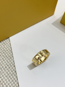 Fendi Forever Gold Metal Crystals Rings Fendi Forever Gold Metal Crystals Rings