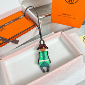 Charms Hermes Artificier Bag Charms Brown Green Blue Charms Hermes Artificier Bag Charms Brown Green Blue