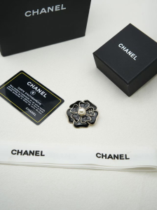 Chanel CC Camellia Flower Brooch