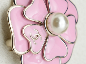 Chanel CC Camellia Flower Brooch