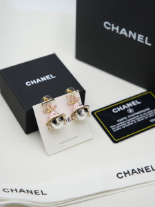 Chanel CC Logo Doll Earrings